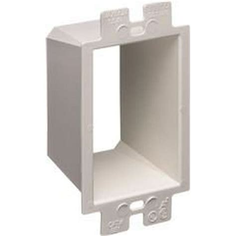 metal 2-4 electrical box extender|single gang plastic box extension.